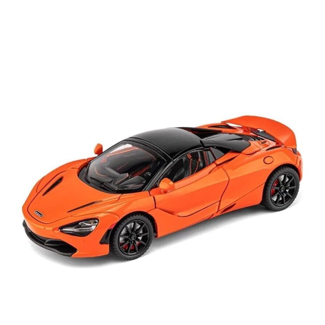 1:24 Big McLaren 720s Convertible Toy Car Metal Pull Back Diecast Car Multicolor