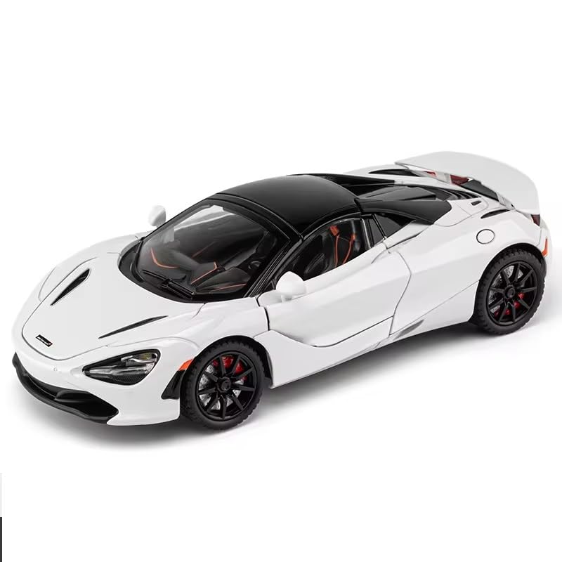 1:24 Big McLaren 720s Convertible Toy Car Metal Pull Back Diecast Car Multicolor