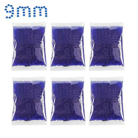 6 Packs Blue Gel Ball Water Beads 9-11mm