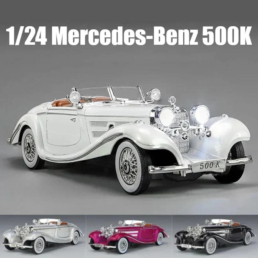 1:24 1936 Mercedes Benz 500K Roadster diecast scale model car collectible