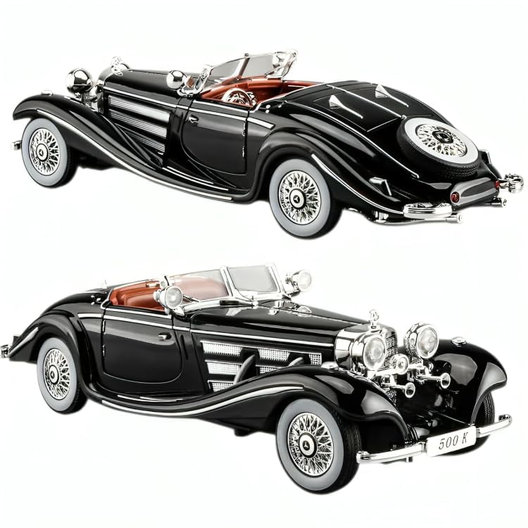 1:24 1936 Mercedes Benz 500K Roadster diecast scale model car collectible
