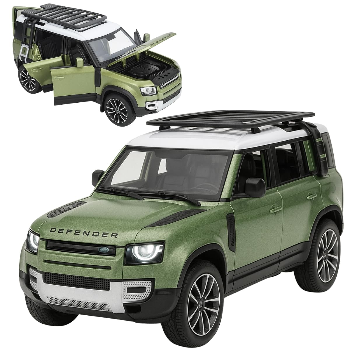 Land Rover Defender 110 Metal Scale Model Die-cast Car collectible