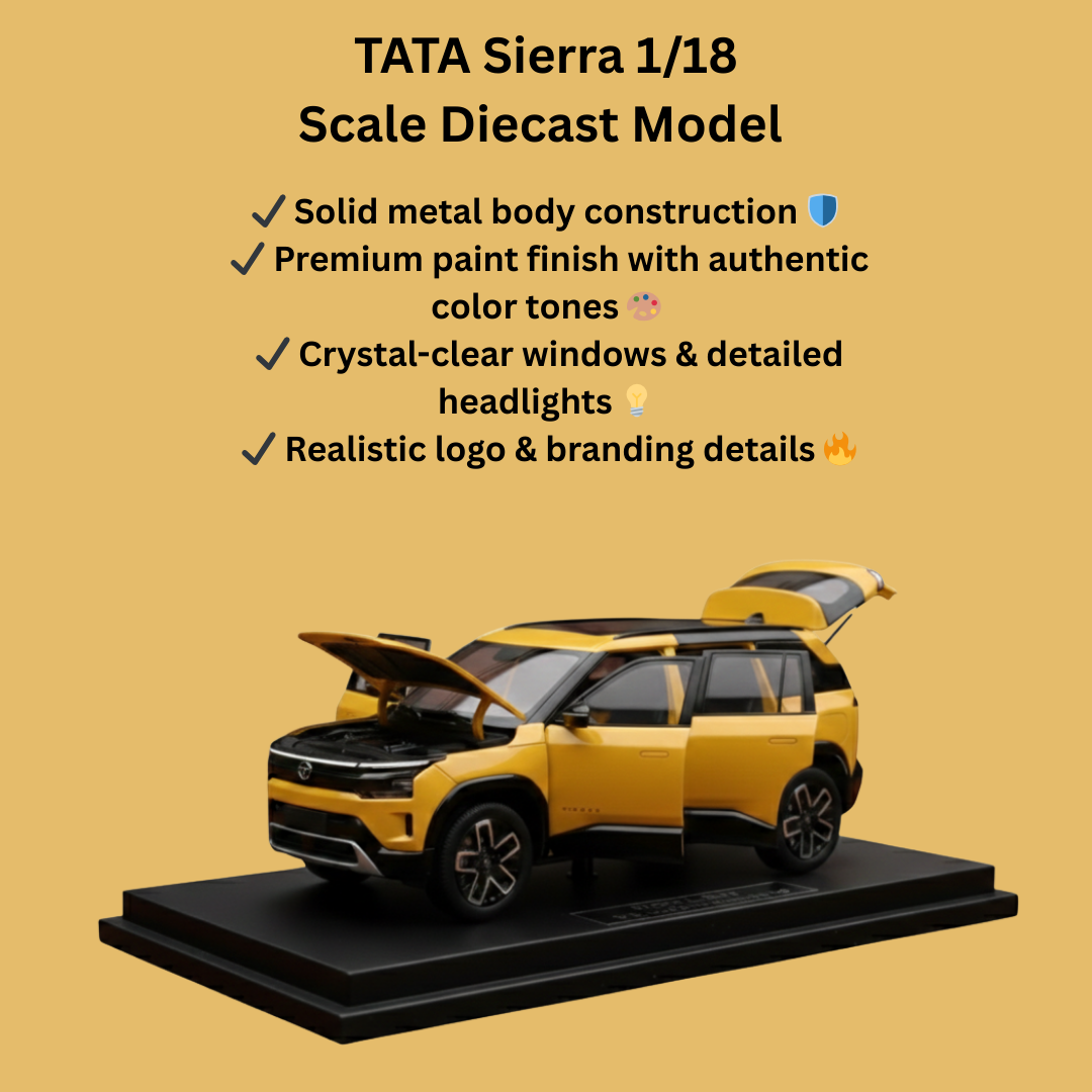TATA Sierra 1/18 Scale Diecast Model Car Toy With Multi Functions