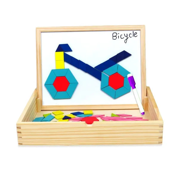 Wooden Magnetic Educational Toy- White Board