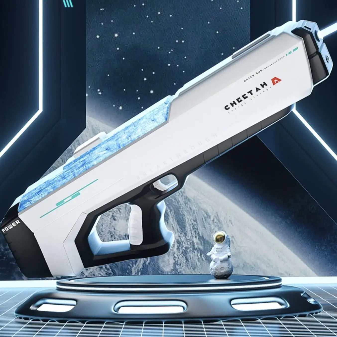 1L Capacity Electric Long Range Powerful Cheetah Water Gun