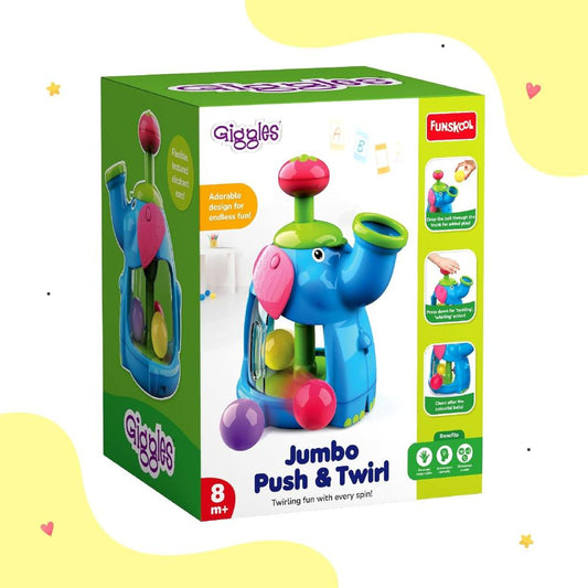 Funskool Giggles Jumbo Push & Twirl - Push and Spin Toy