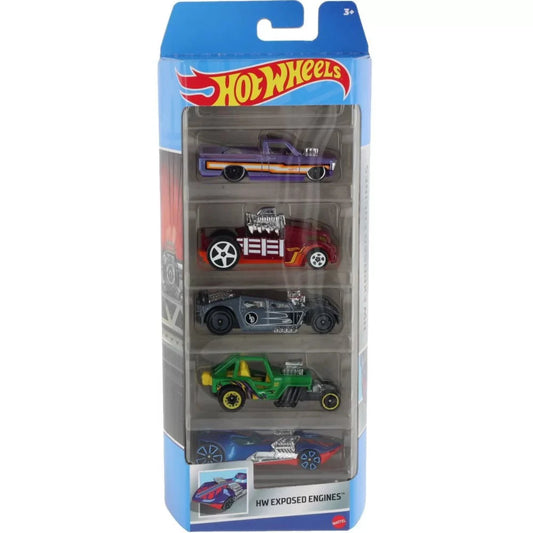 Hot Wheels Diecast Cars - Pack of 5