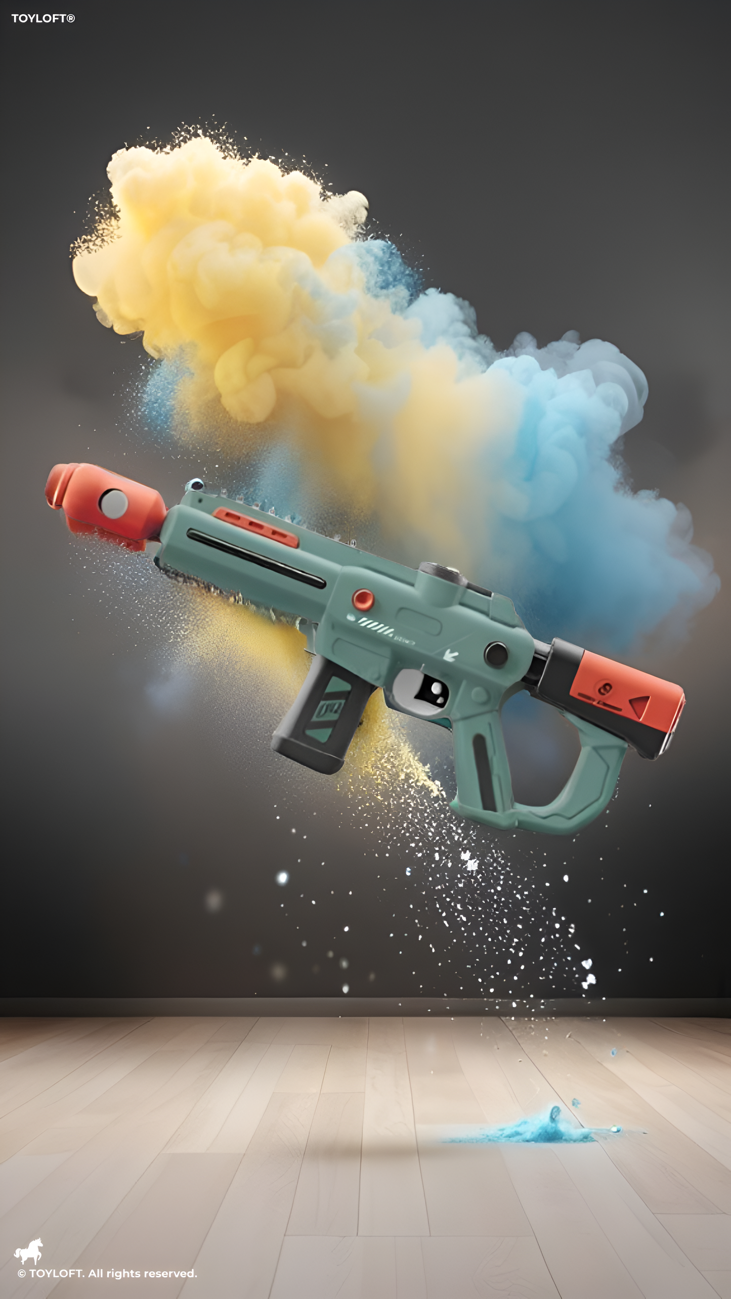 Green - Super Soaker Electric Water Gun – Outdoor Summer Toy for Kids & Adults | High-Pressure Shooting Range, Big Plastic Blaster - LMI14782.