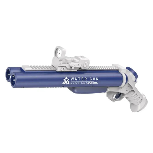 Shotgun Style Electric Double Barrel Water Squirt Gun