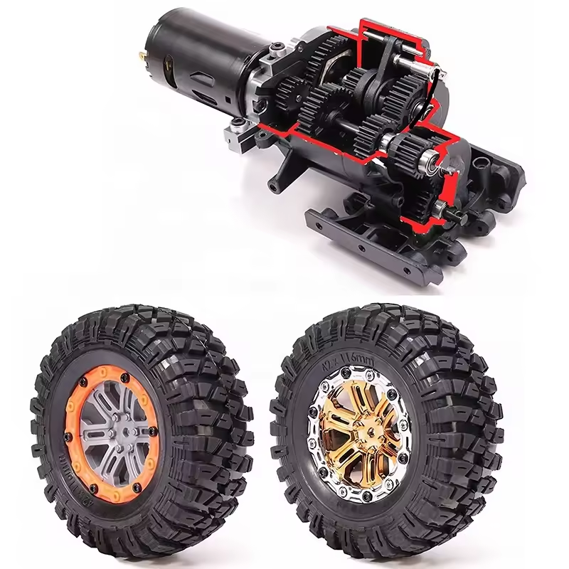 Rubicon Pro 1:8 Scale 4X4 RC YK4082  Car Professional 4WD Climbing Truck